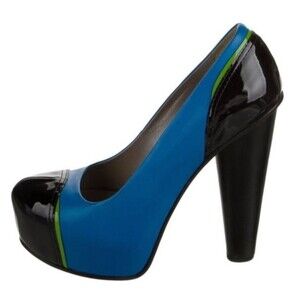 Versace Womens Platform Cone Heels US6 36.5 Cosplay 90s Couture Luxury Clubwear